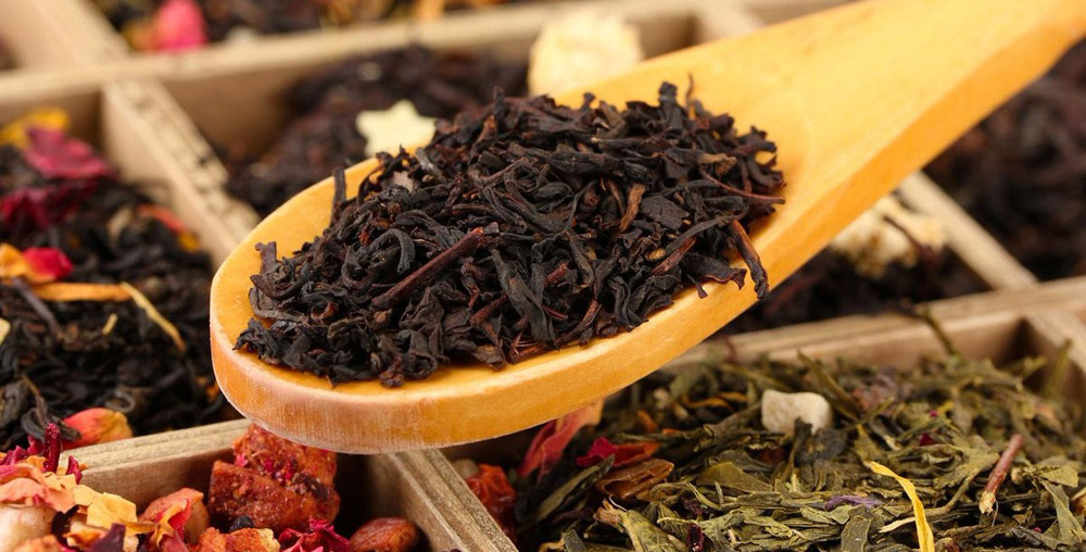 Sfondo di tè fumante